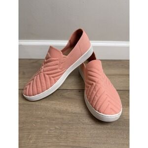 Women's Coral Orange Slip-on Shoes Sneakers Summer Beach Vintage 7 Eight Sz 8